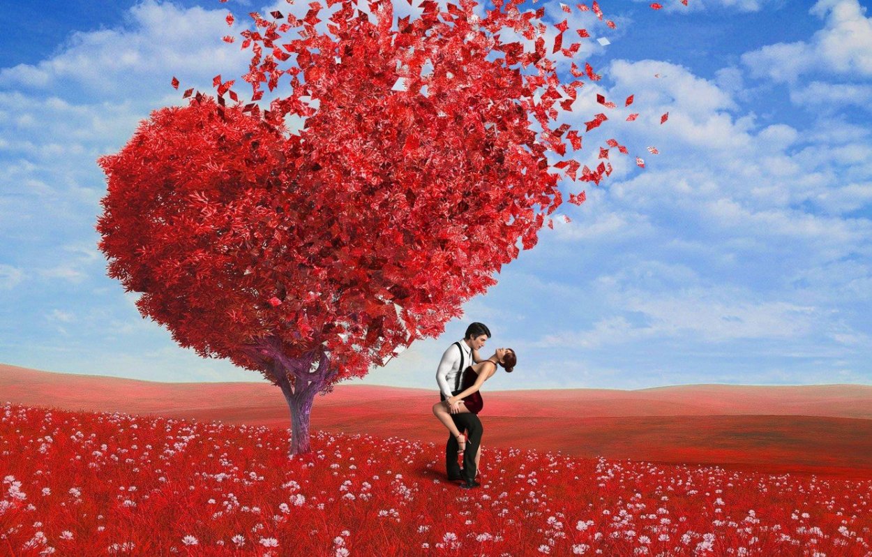 Природа в форме сердца