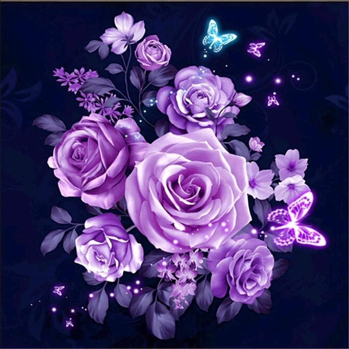 Большие фиолетовые цветы