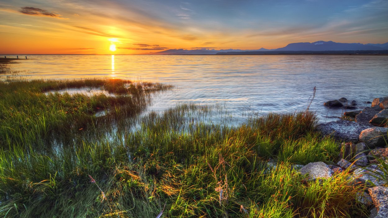 Пейзаж рассвет