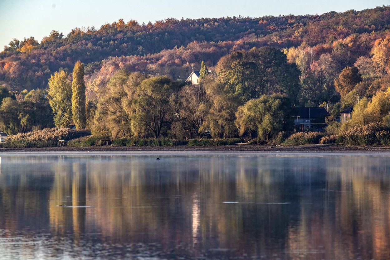 Река Северский Донец осень