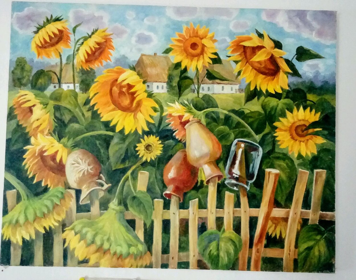 Кубань плетни Подсолнухи