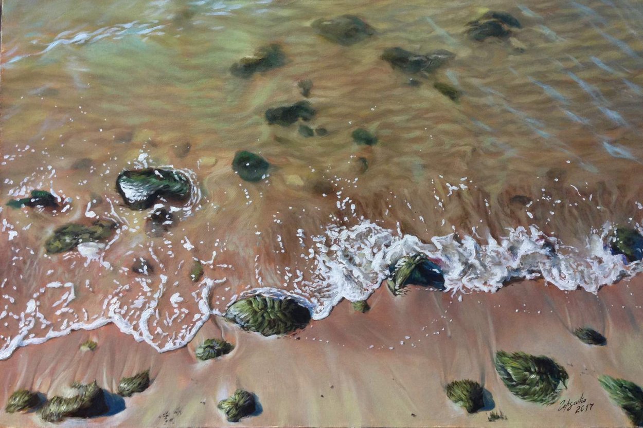 Seashore algae manure