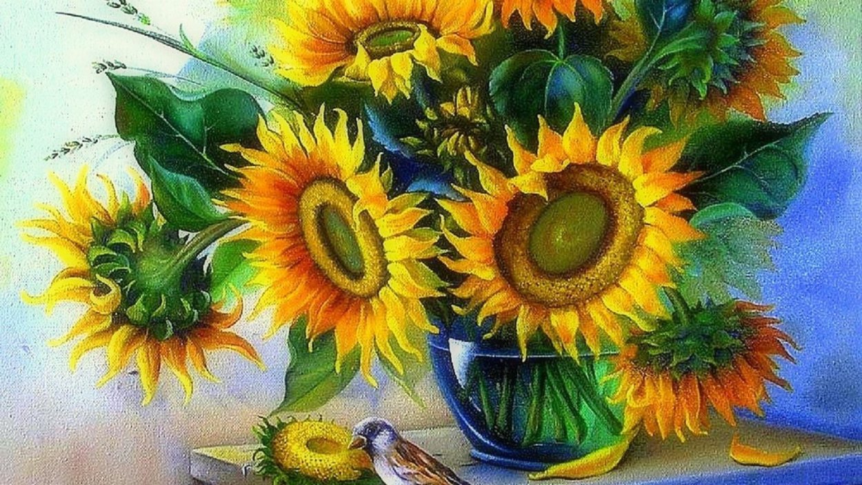 Пазлы Подсолнухи кастроланд Касторленд