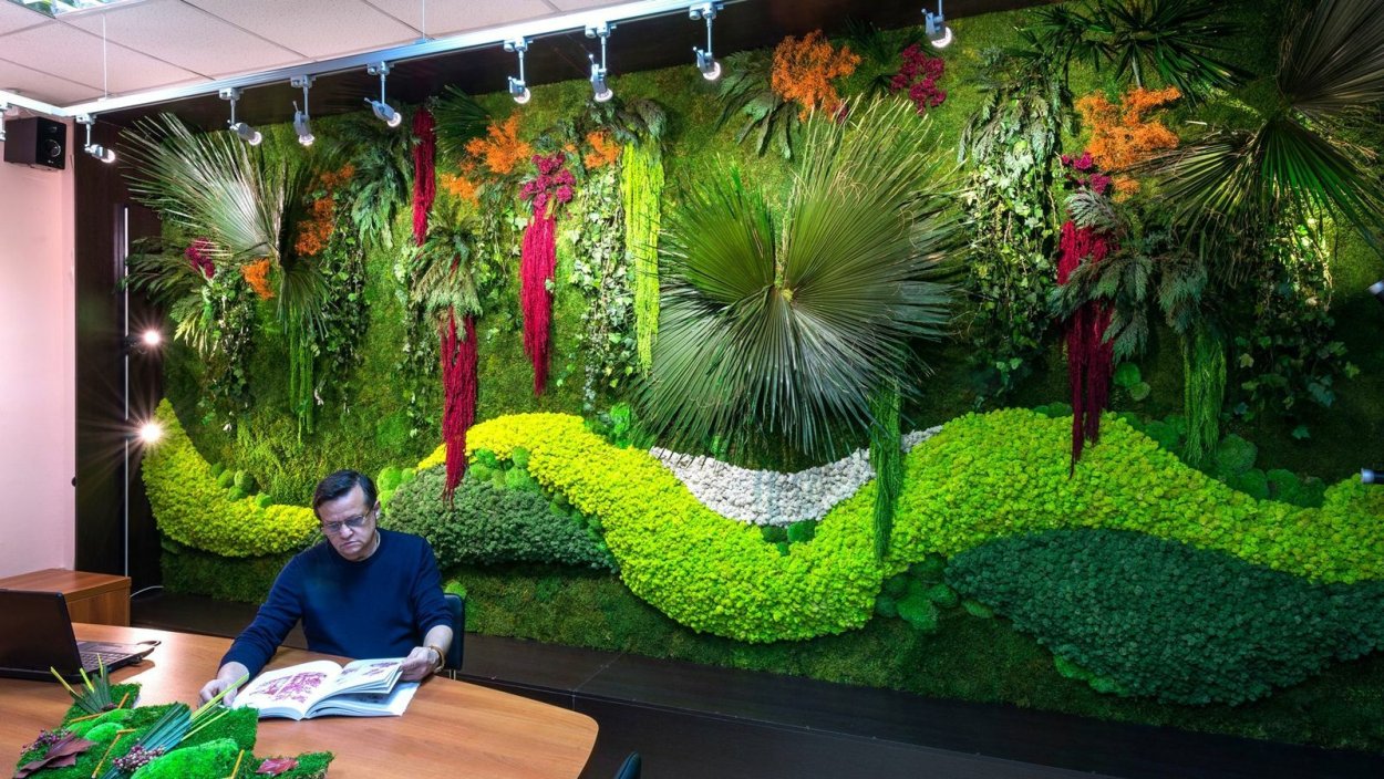 Фитостена вертикальное Озеленение