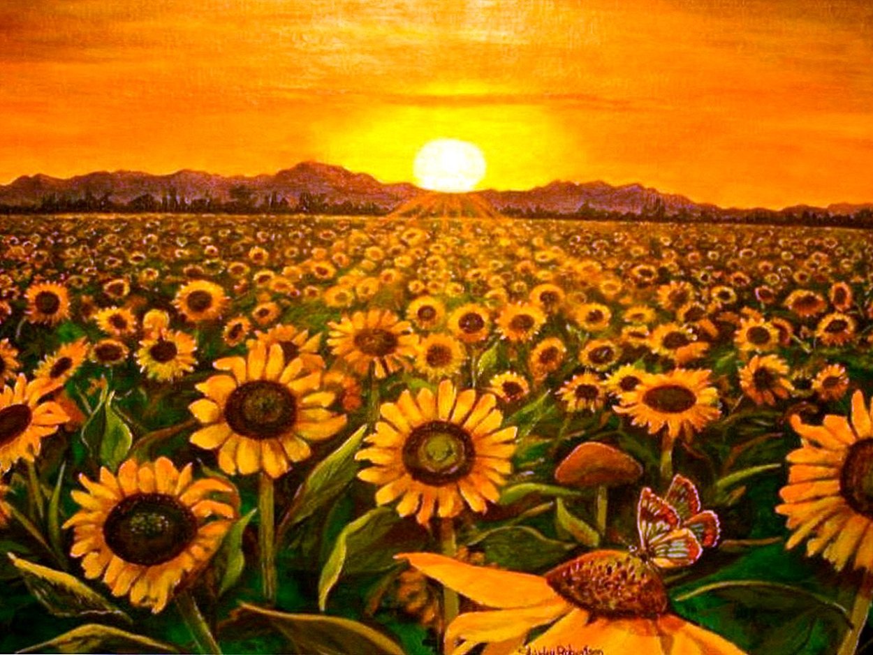 Клод Моне Подсолнухи