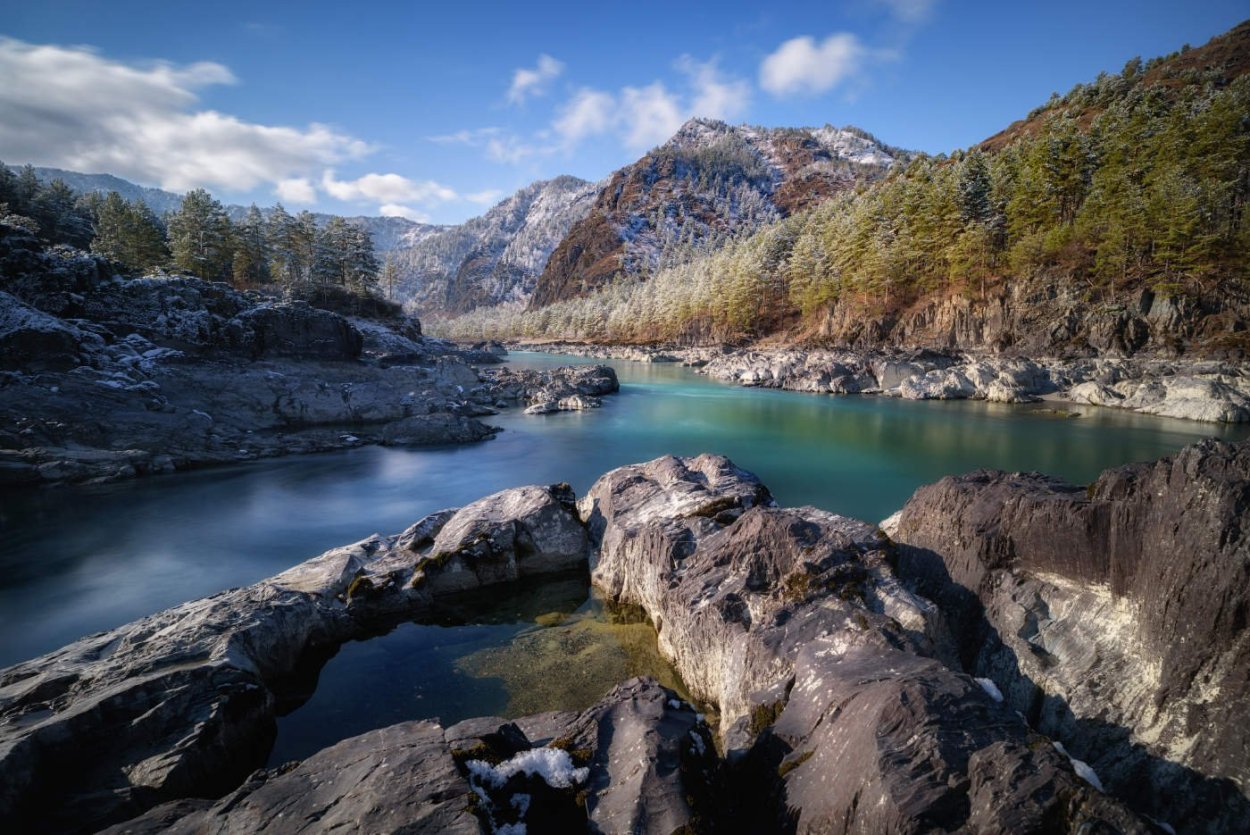 Река Катунь горный Алтай фото