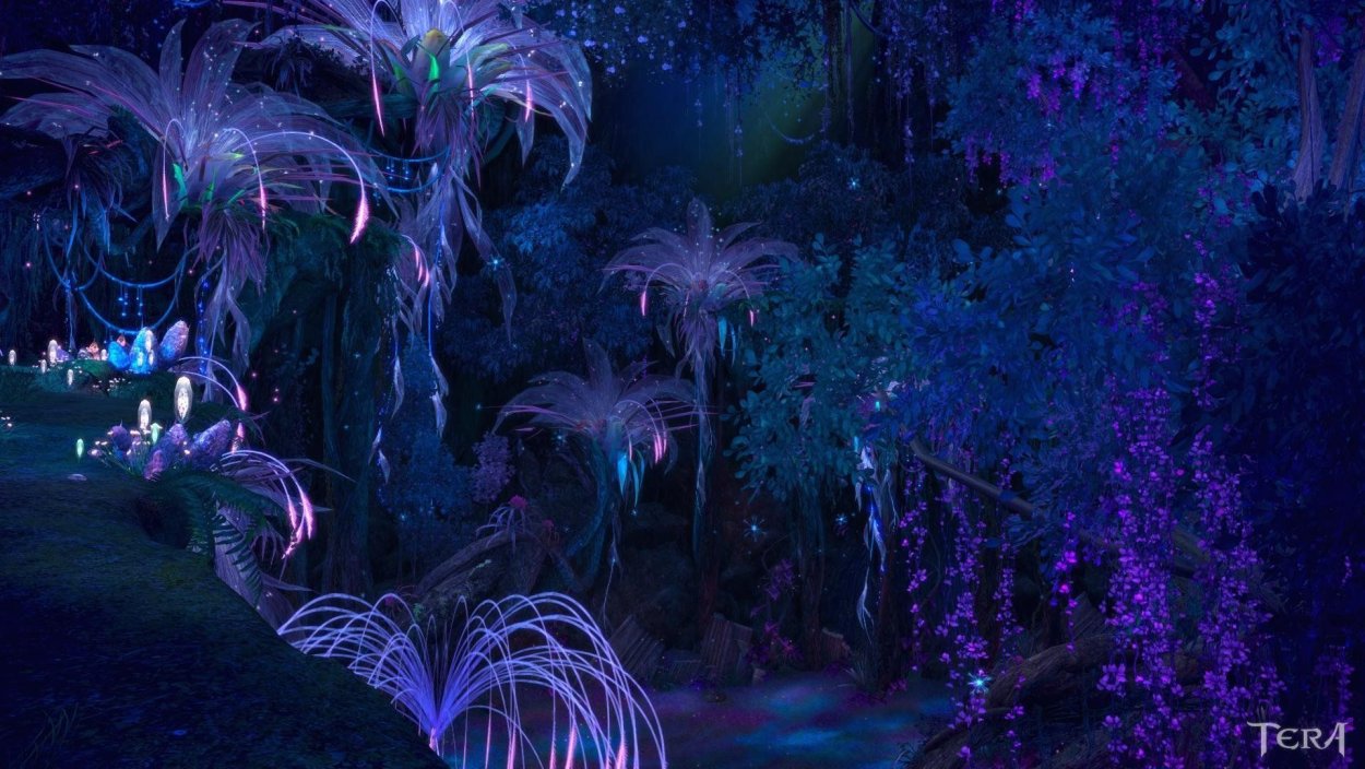 Неоновые листья