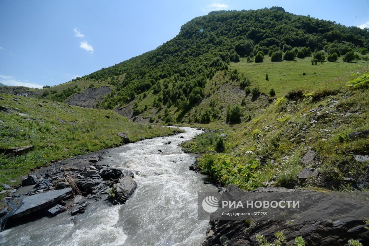 Река Терек в Чечне