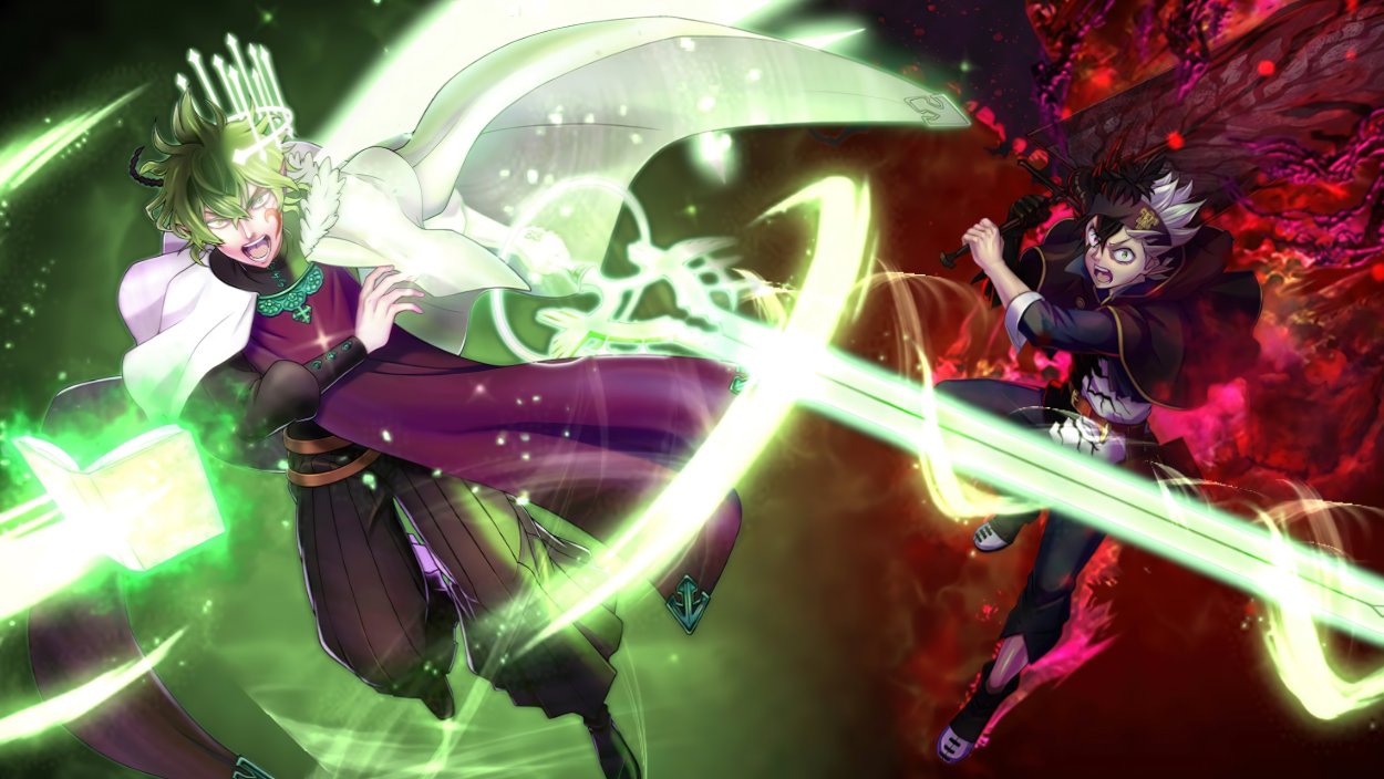 Аниме чёрный Клевер Аста