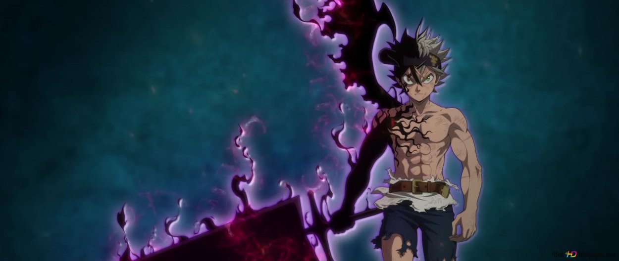 Чёрный Клевер черный Аста