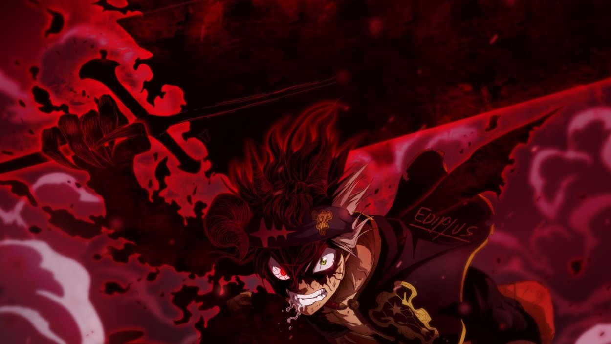 Чёрный Клевер Аста десон