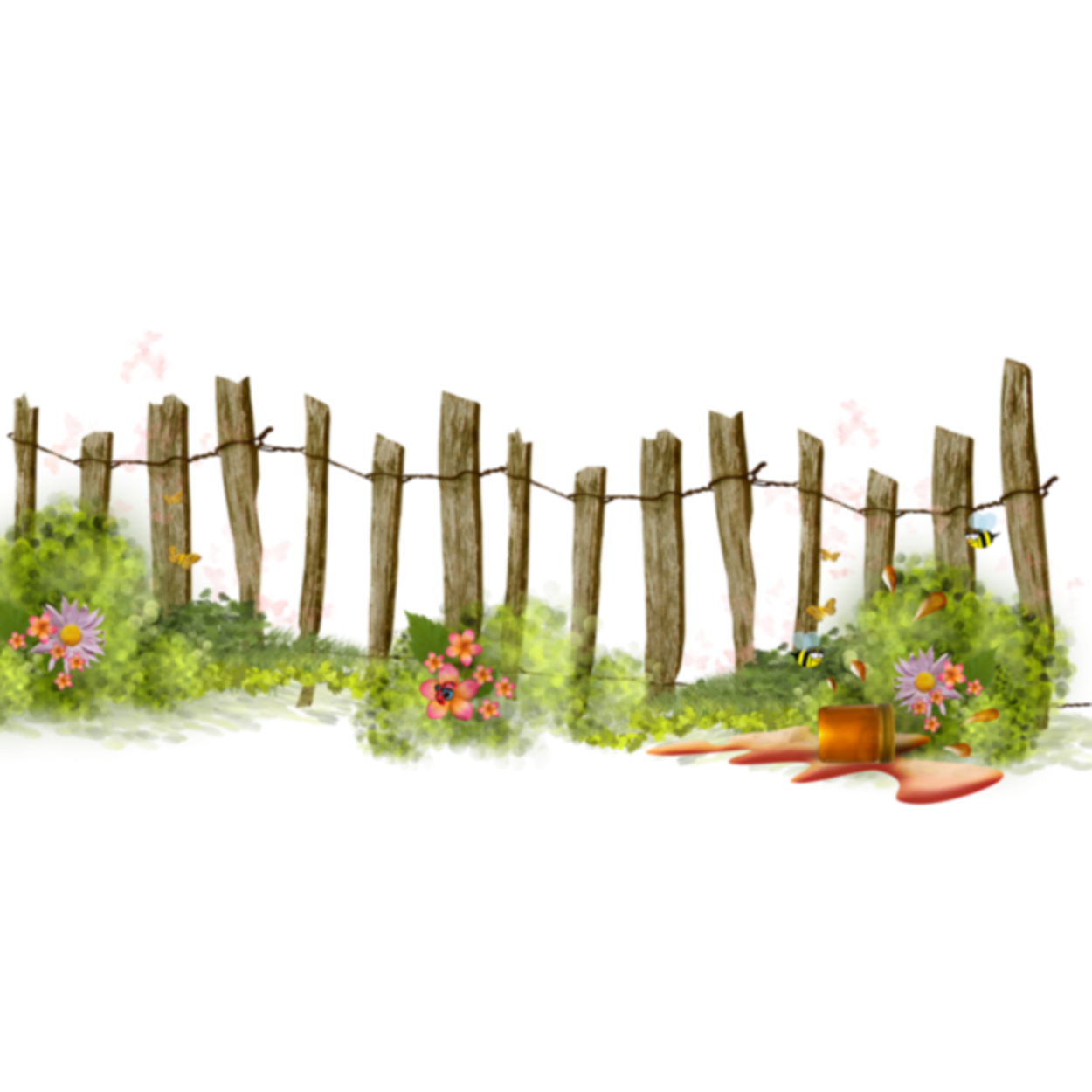 Забор белый деревянный рисунок