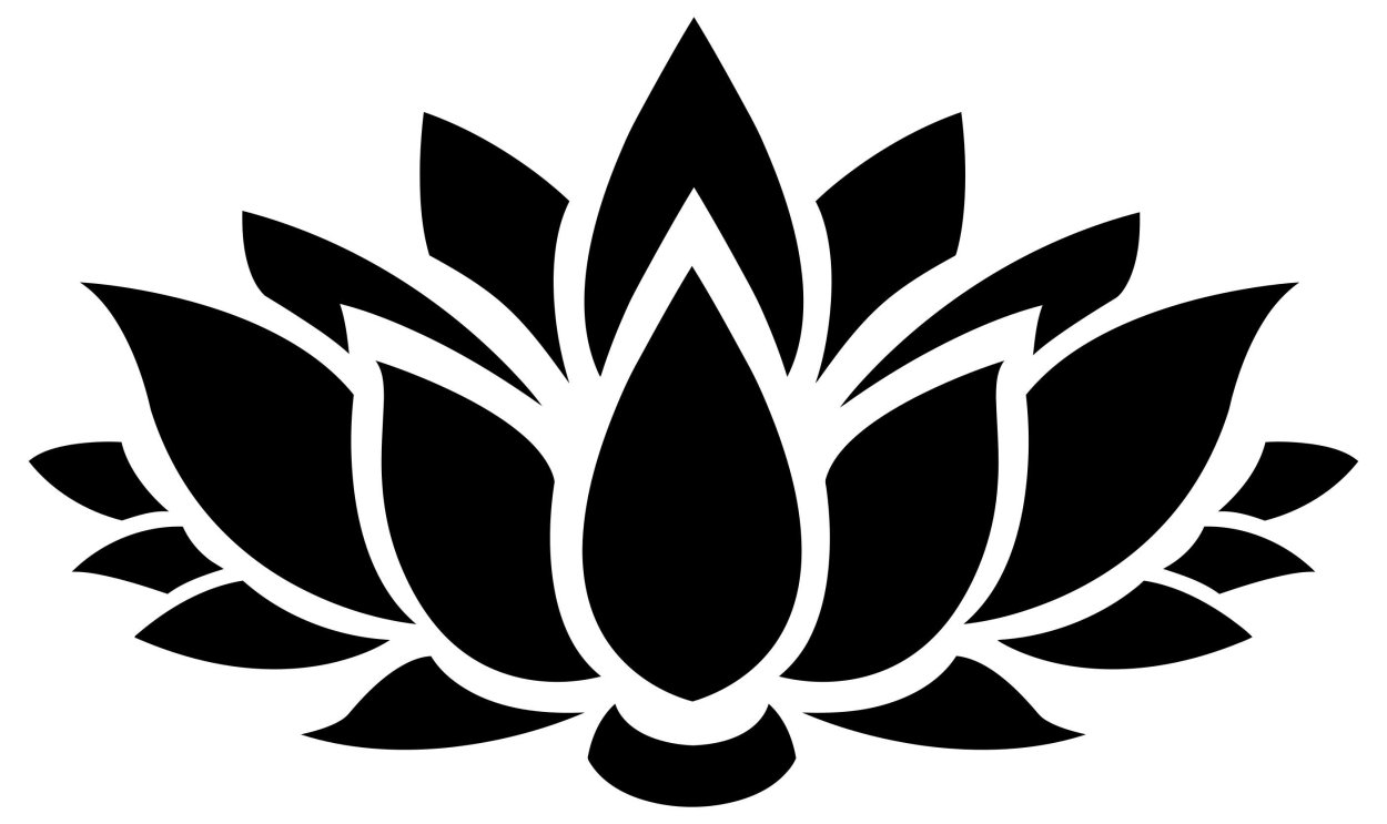 Лотос в графическом стиле