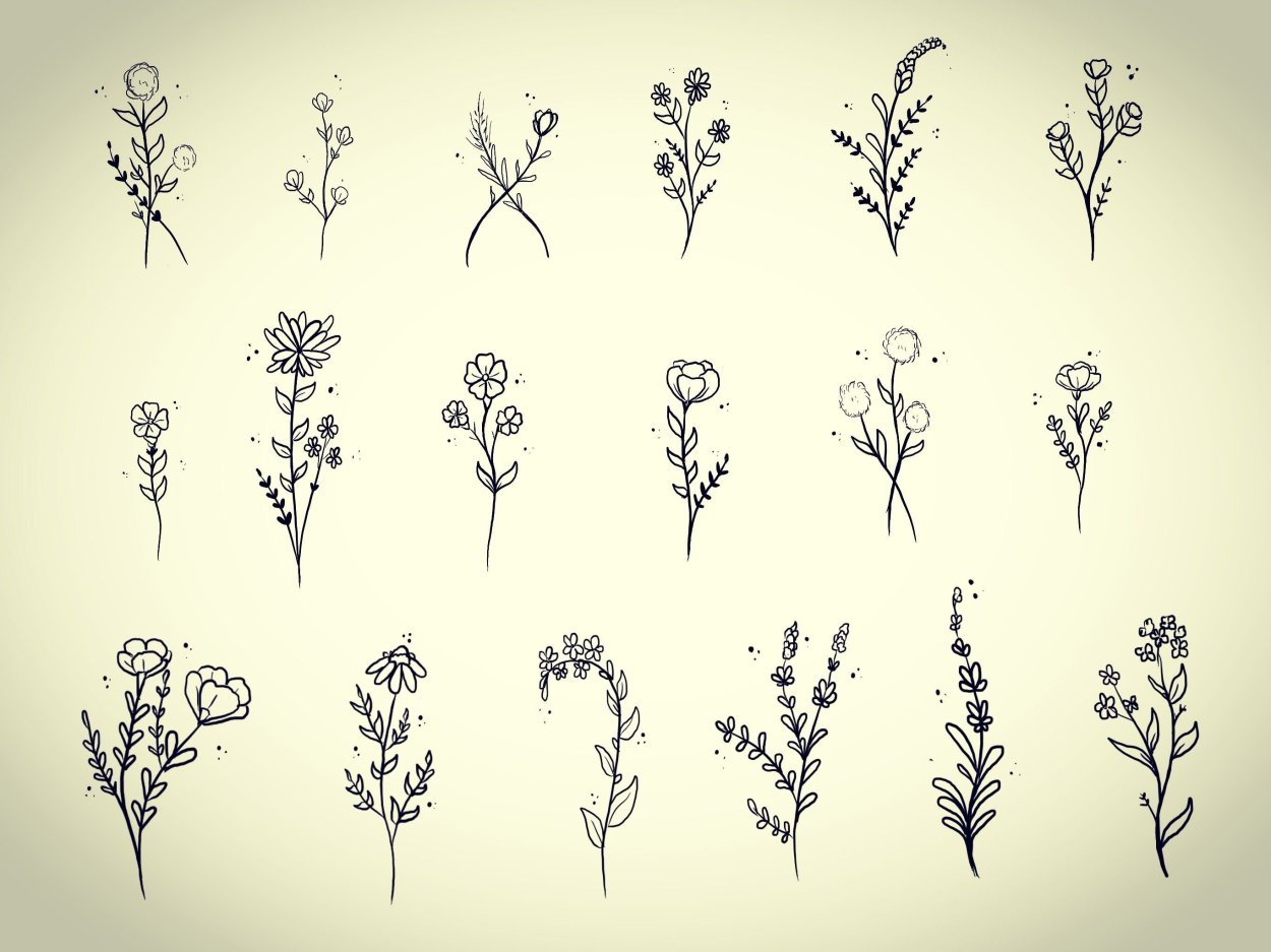 Эскизы маленьких тату для девушек