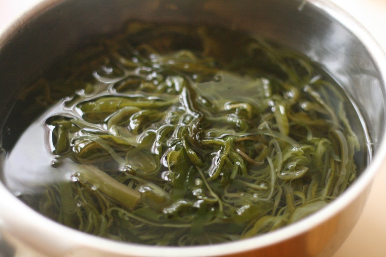 Морская капуста вареная