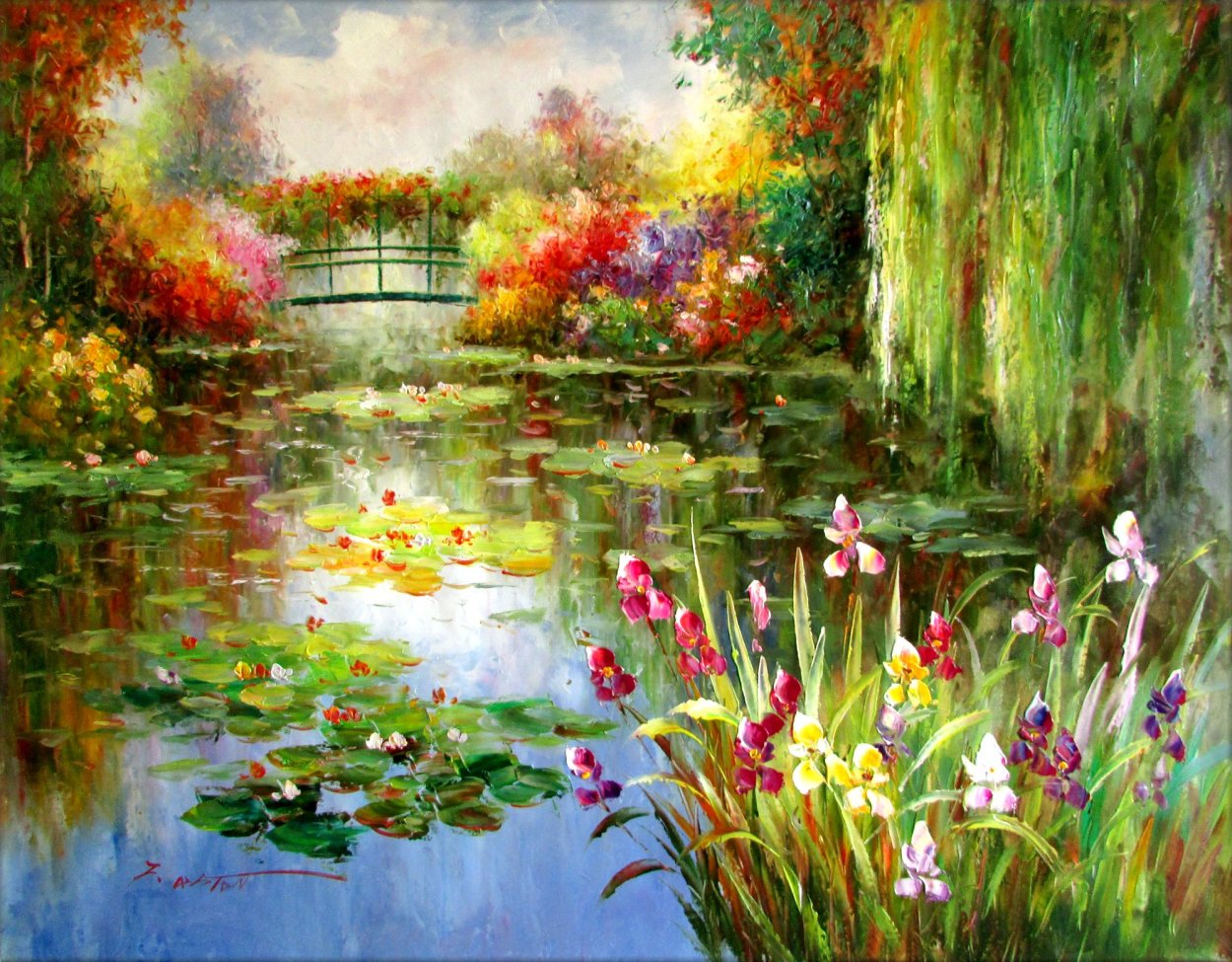 Пруд с кувшинками Моне оранжерея