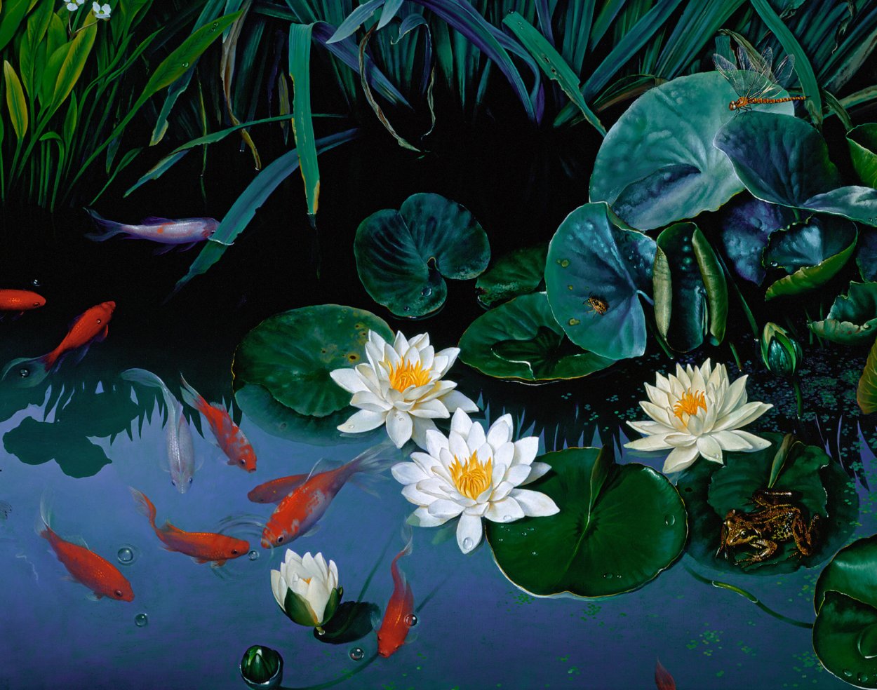 Живопись Моне заросший пруд