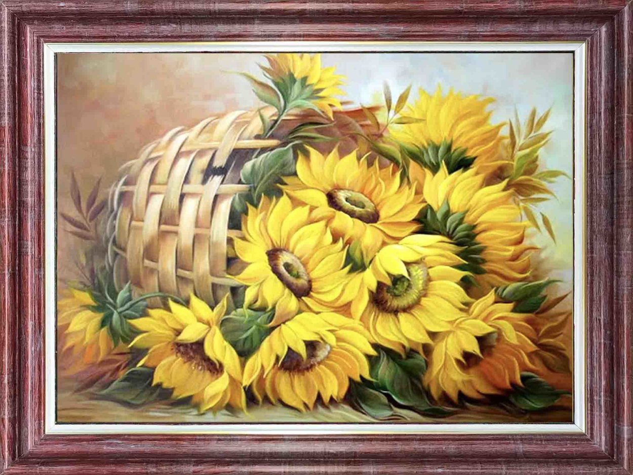 Валберис алмазная мозаика Подсолнухи