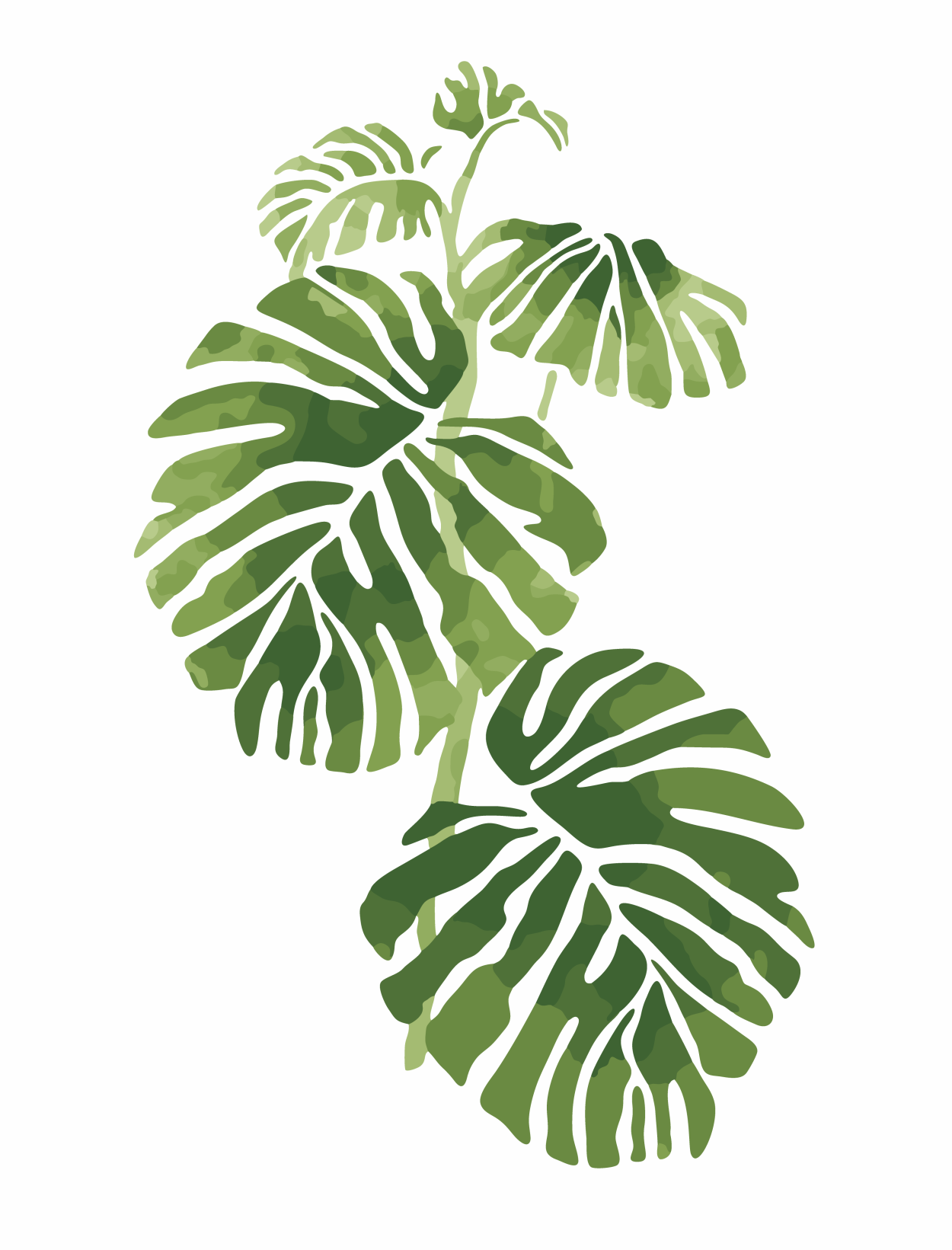 Наклейки растения