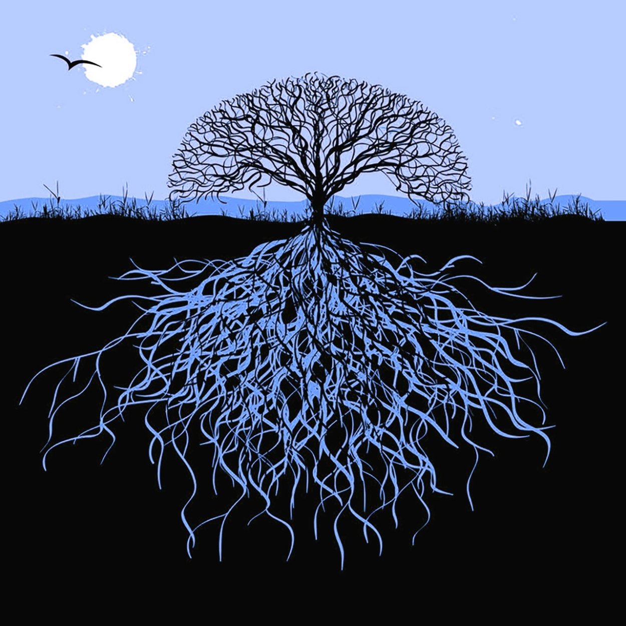 Дерево и корни фрактал