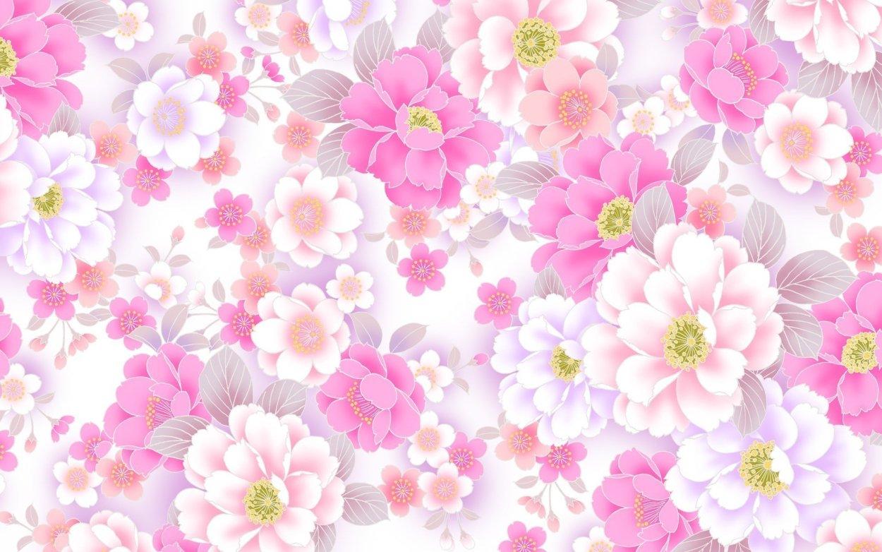 Обои с цветами