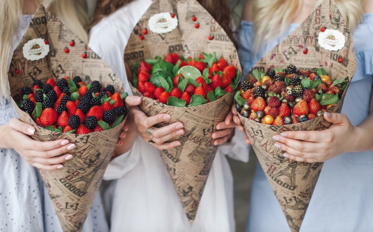 Съедобные букеты сладкие