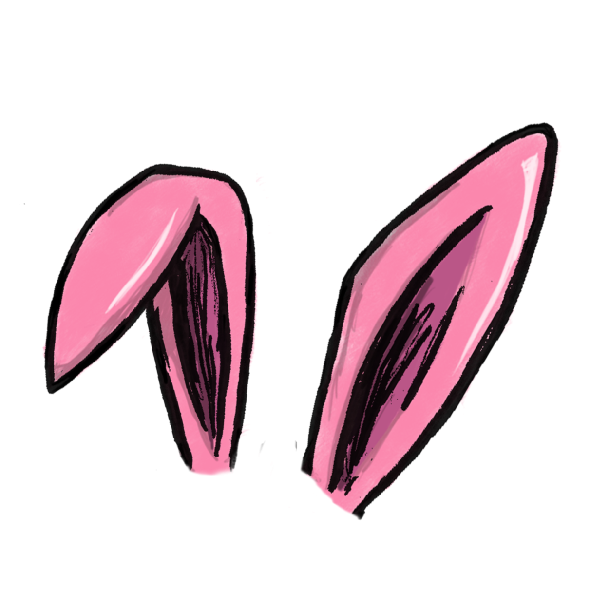 Уши зайца без фона