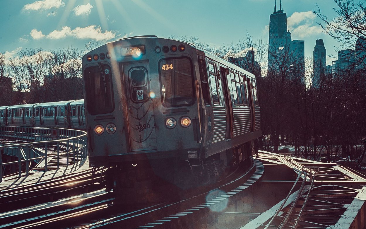 Вагончик с цветами