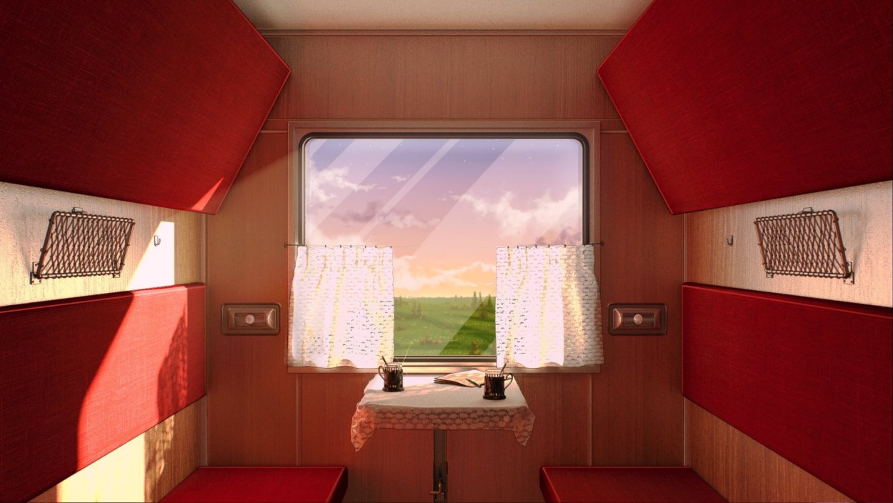 Телега с цветами