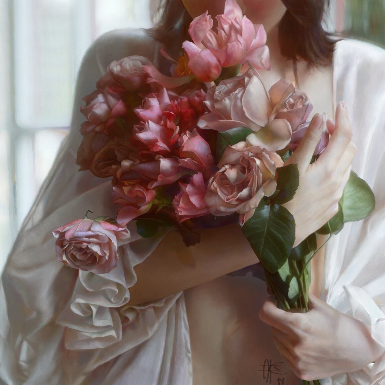 Цветы в вазе