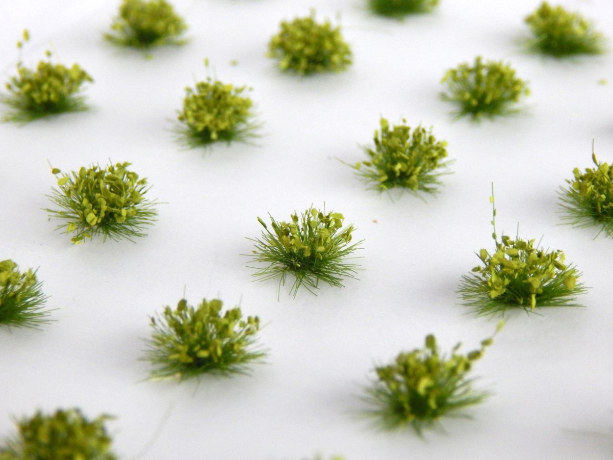 Трава на диораме 1/35