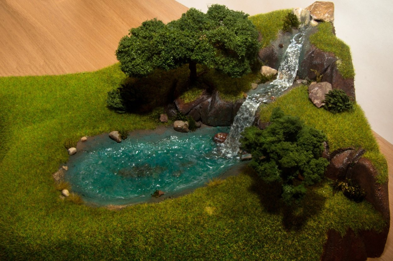 Руины джунглей диорама