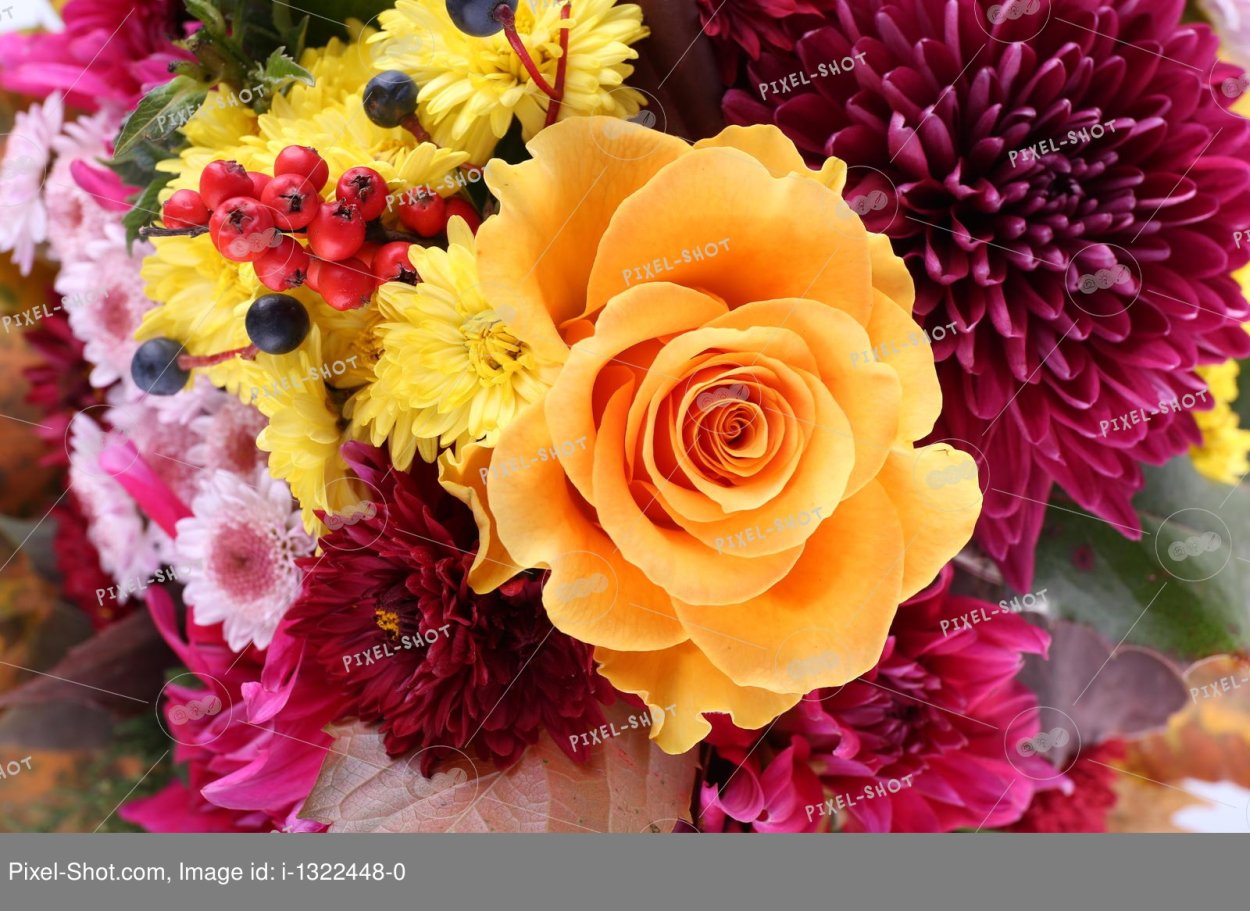 Осенний букет цветов