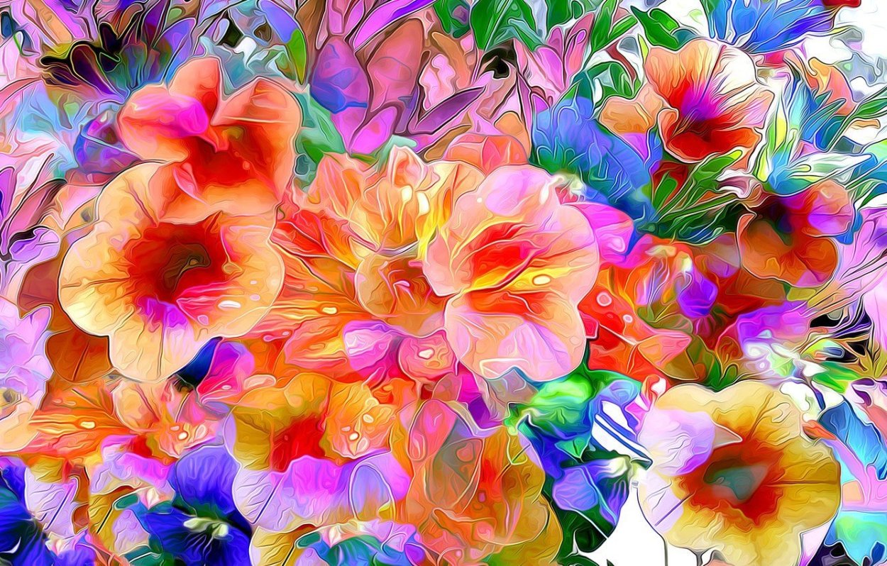 Яркие цветочки