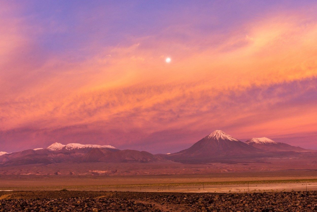 Закат в пустыне Атакама