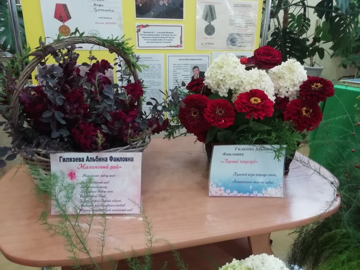 Библиотечная выставка цветов