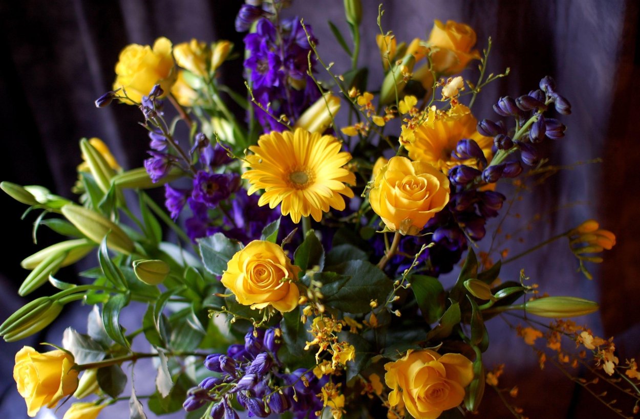 Необычный букет фон