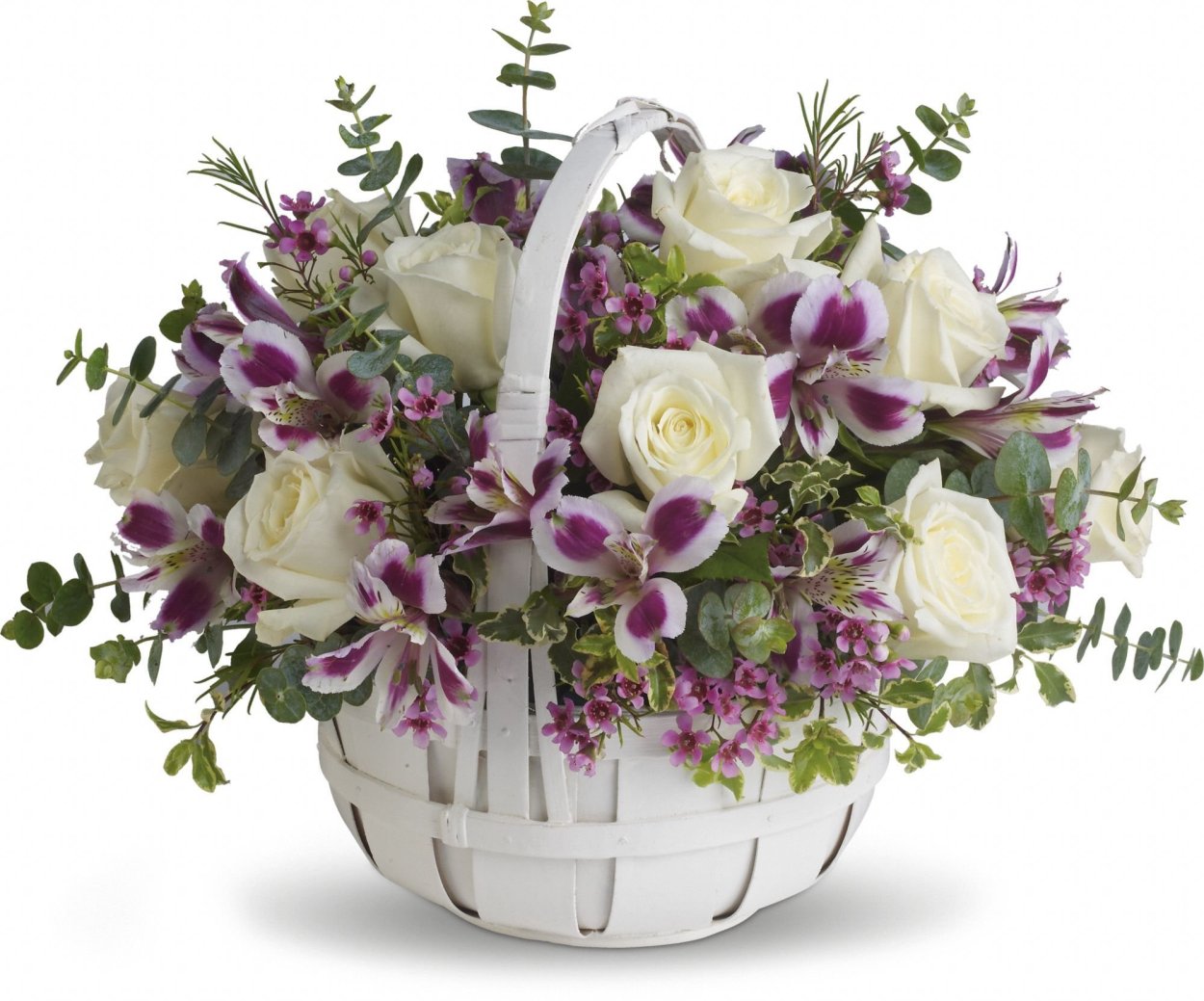Красивая корзина цветов
