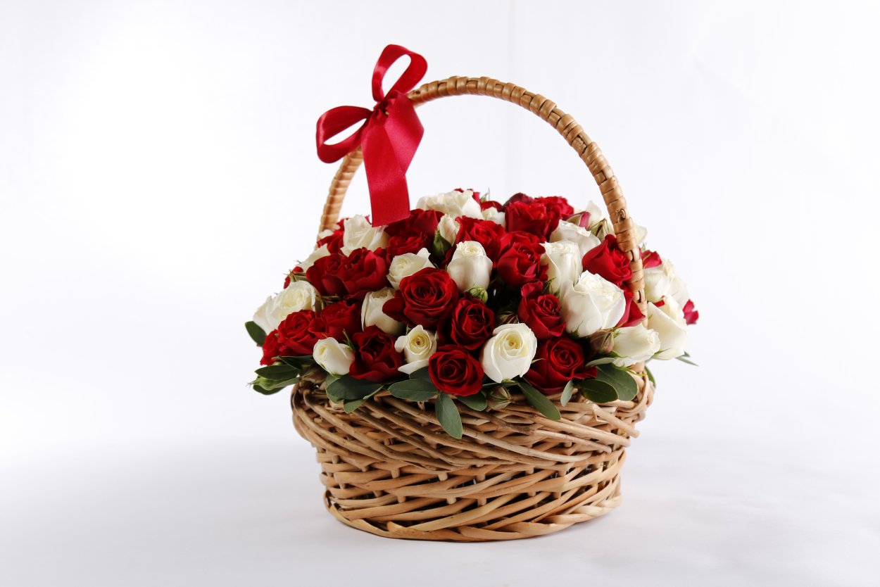 Цветы в корзине Эстетика