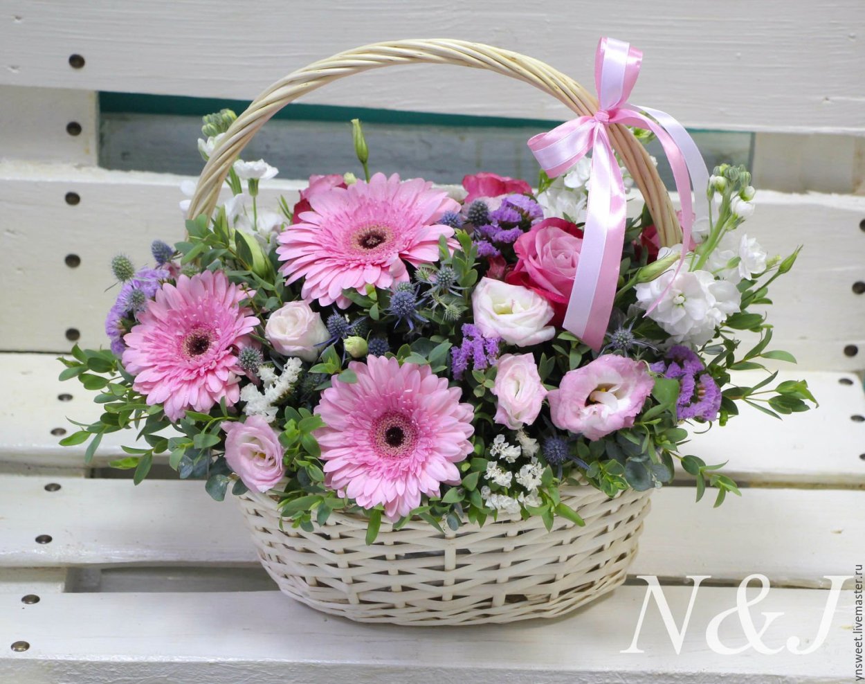 Композиция из цветов "нежный"