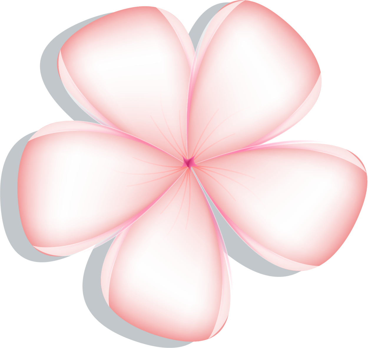 Розовые цветочки на белом фоне