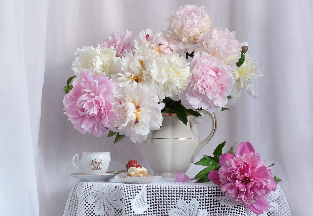 Зефирные пионы