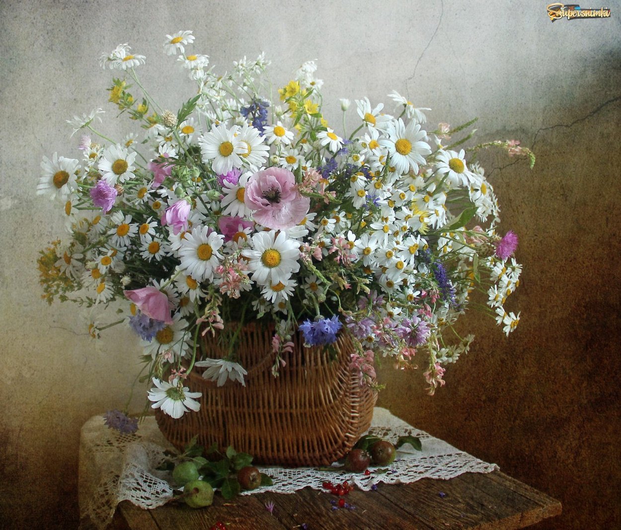 Букет полевых ромашек