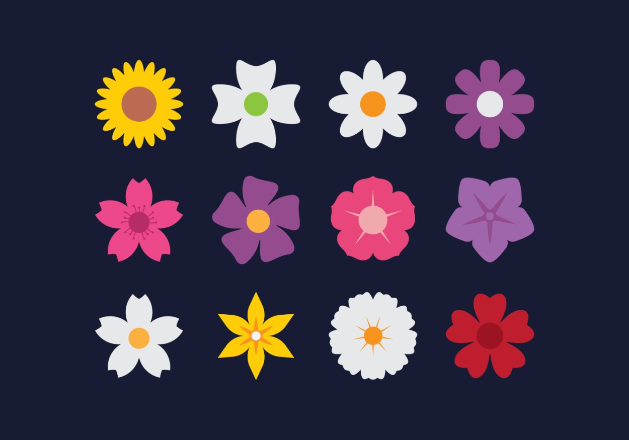 Цветы Flat