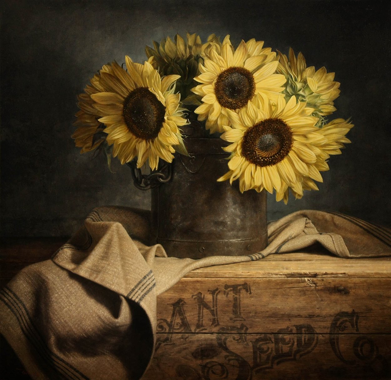 Завядший подсолнух