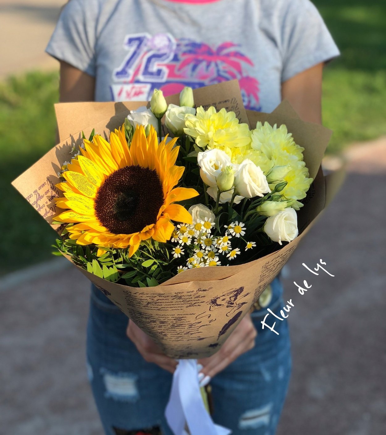 Композиция с подсолнухами