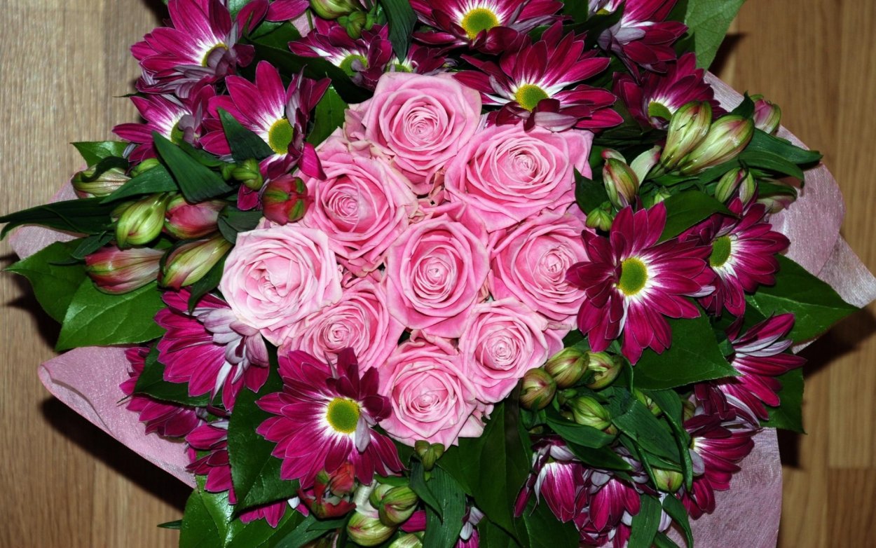 Красивый букет настоящий