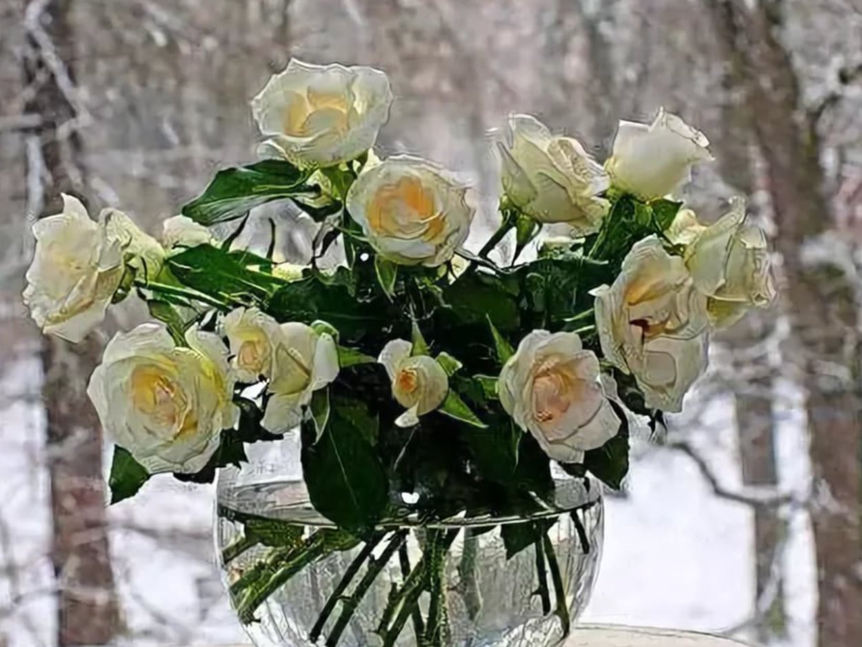 3 Розы в руке