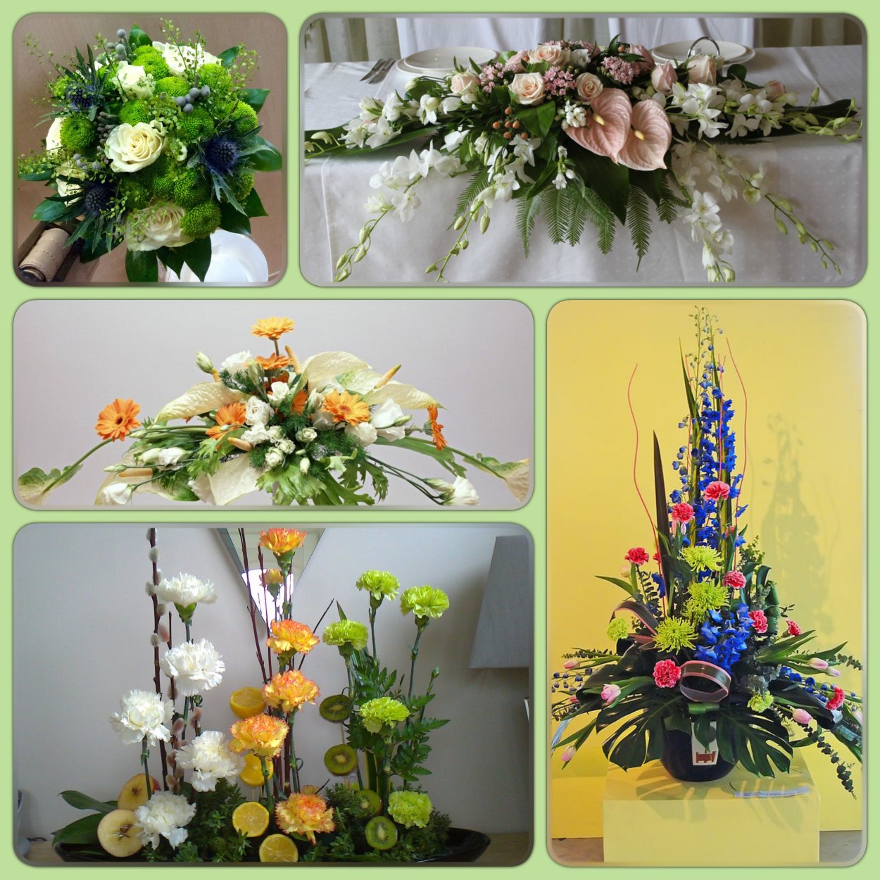 Асимметричная Цветочная композиция