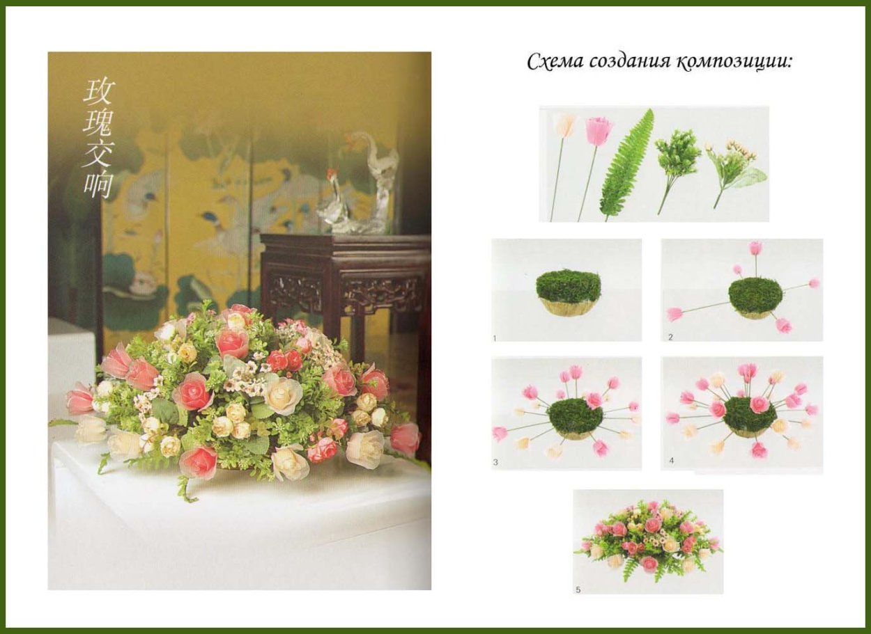 Построение композиции из цветов